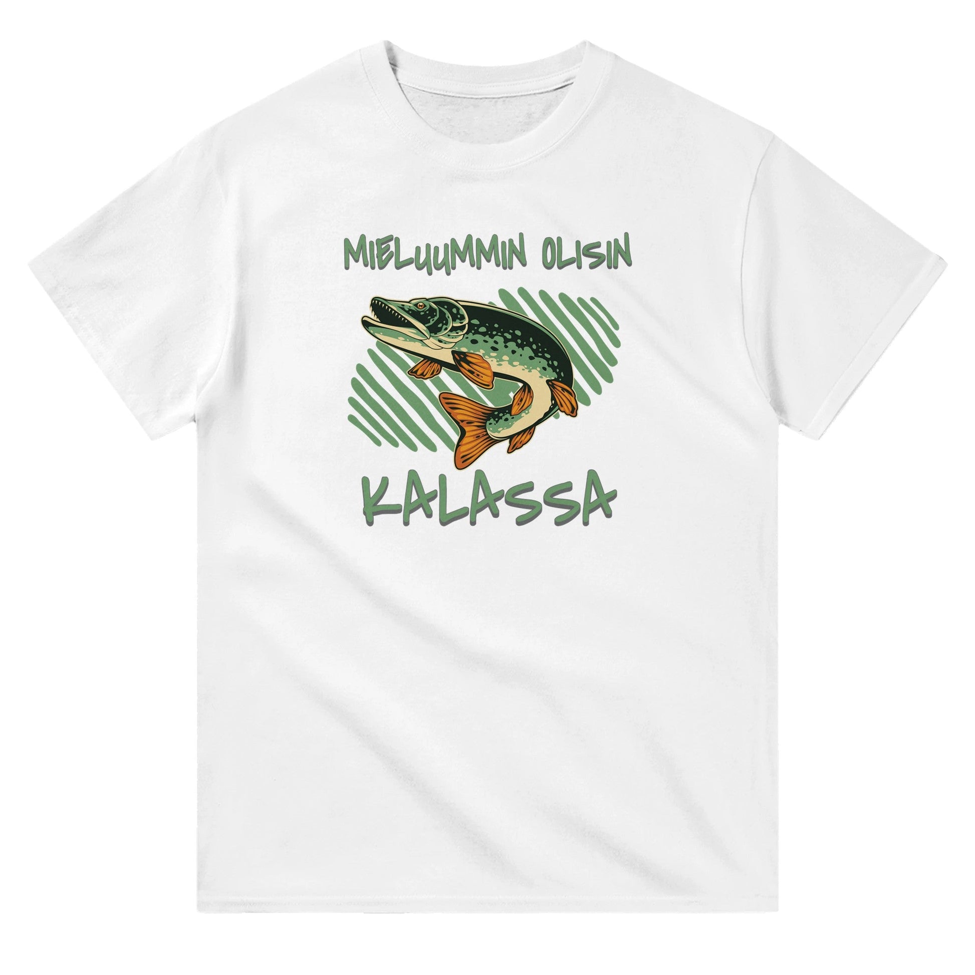 Mieluummin Olisin Kalassa / Hauki - 3XL - 5XL - Mun Paita