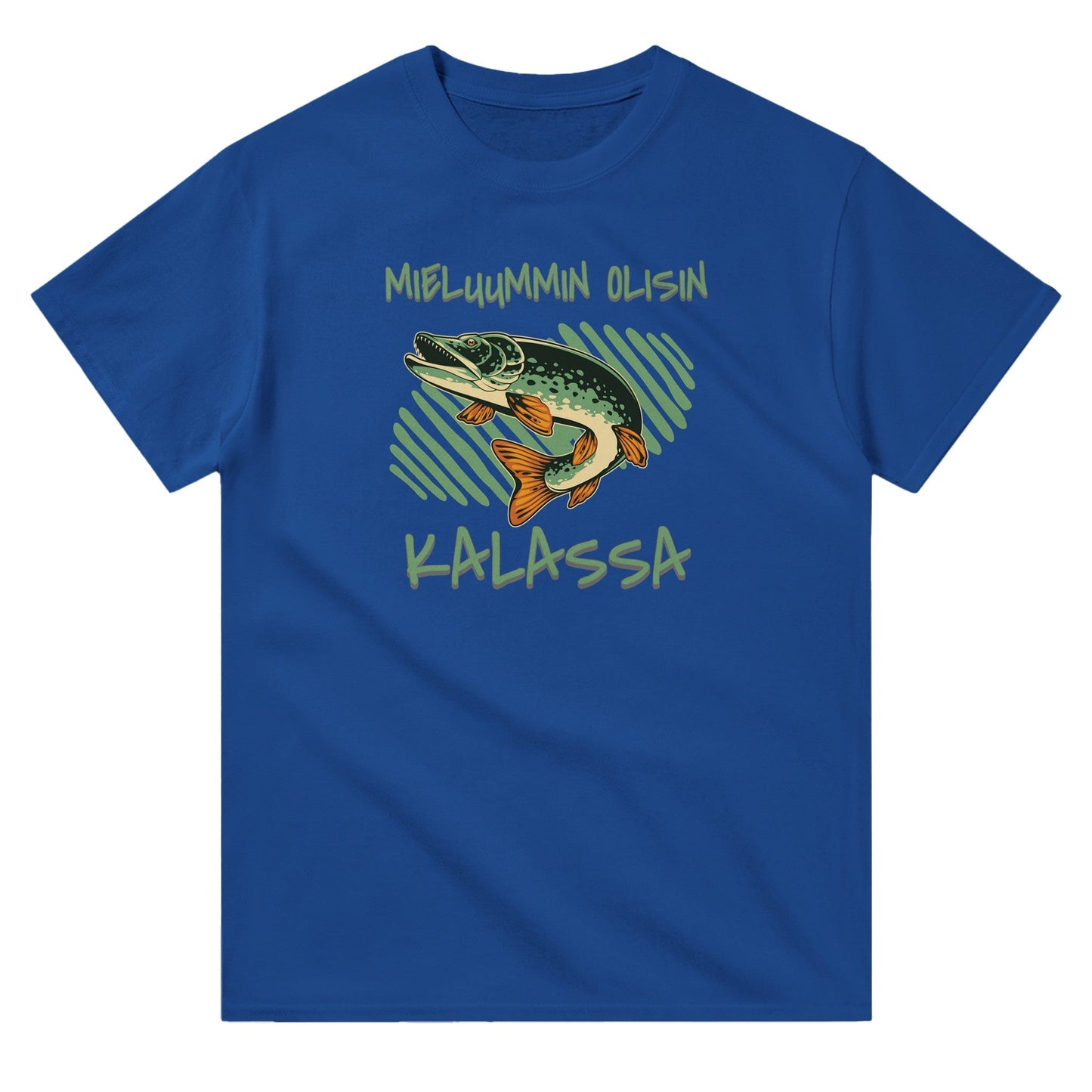 Mieluummin Olisin Kalassa / Hauki - 3XL - 5XL - Mun Paita