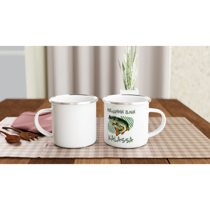 Mieluummin Olisin Kalassa / Hauki - Emalimuki 3,5dl - Mun Paita