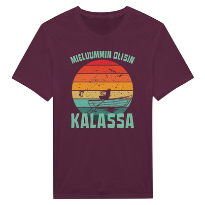 Mieluummin Olisin Kalassa v.2 - Miesten T - paita - Mun Paita