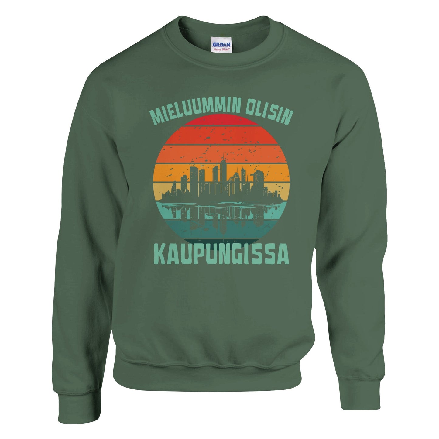 Mieluummin Olisin Kaupungissa - Collegepaita - Mun Paita