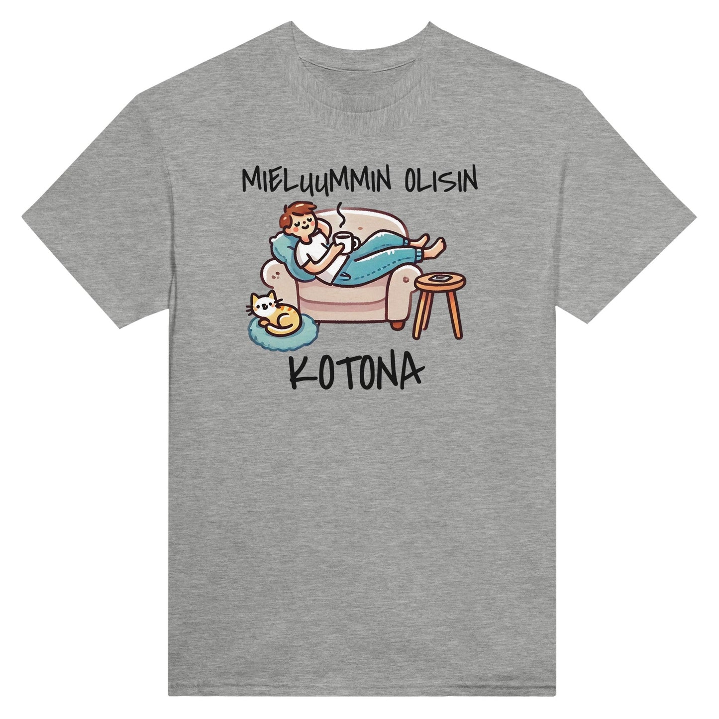 Mieluummin Olisin Kotona - 3XL - 5XL - Mun Paita