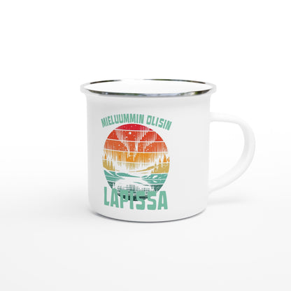 Mieluummin Olisin Lapissa - Emalimuki 3,5dl - Mun Paita