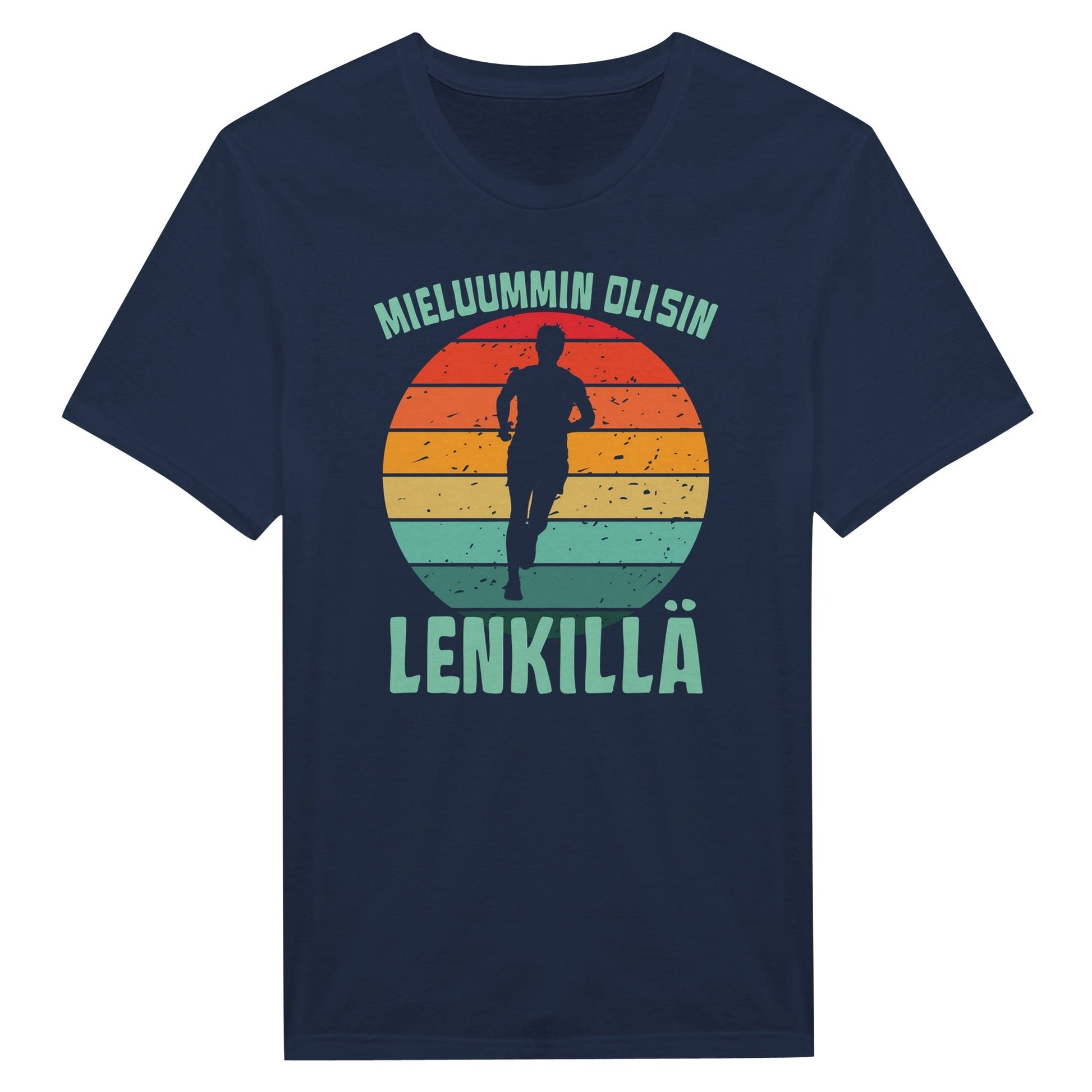 Mieluummin Olisin Lenkillä - Miesten T - paita - Mun Paita