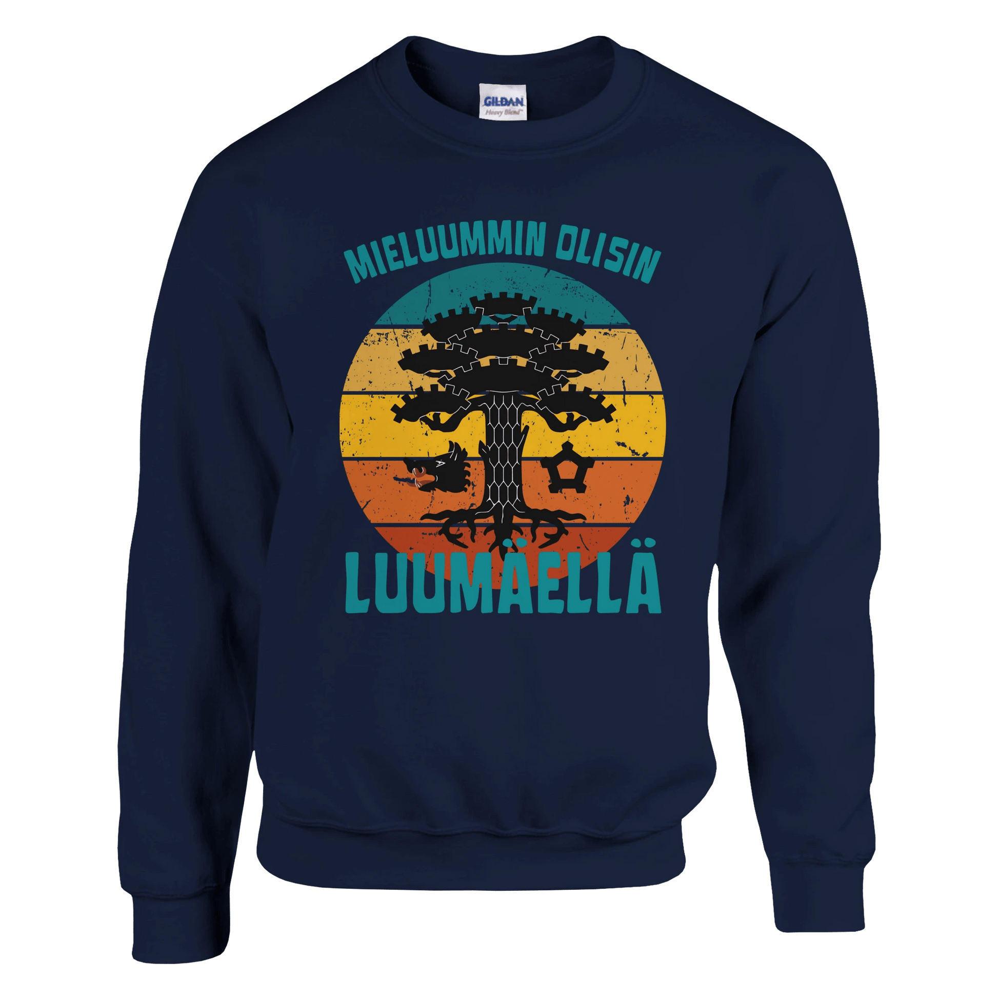 Mieluummin Olisin Luumäellä - Collegepaita - Mun Paita