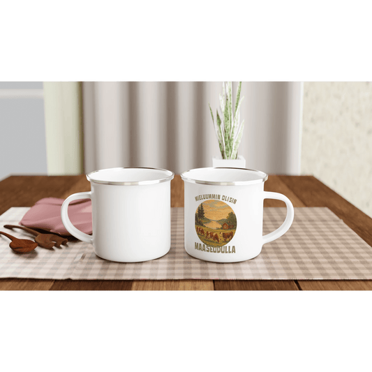 Mieluummin Olisin Maaseudulla - Emalimuki 3,5dl - Mun Paita