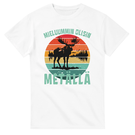Mieluummin Olisin Metällä - 3XL - 5XL - Mun Paita