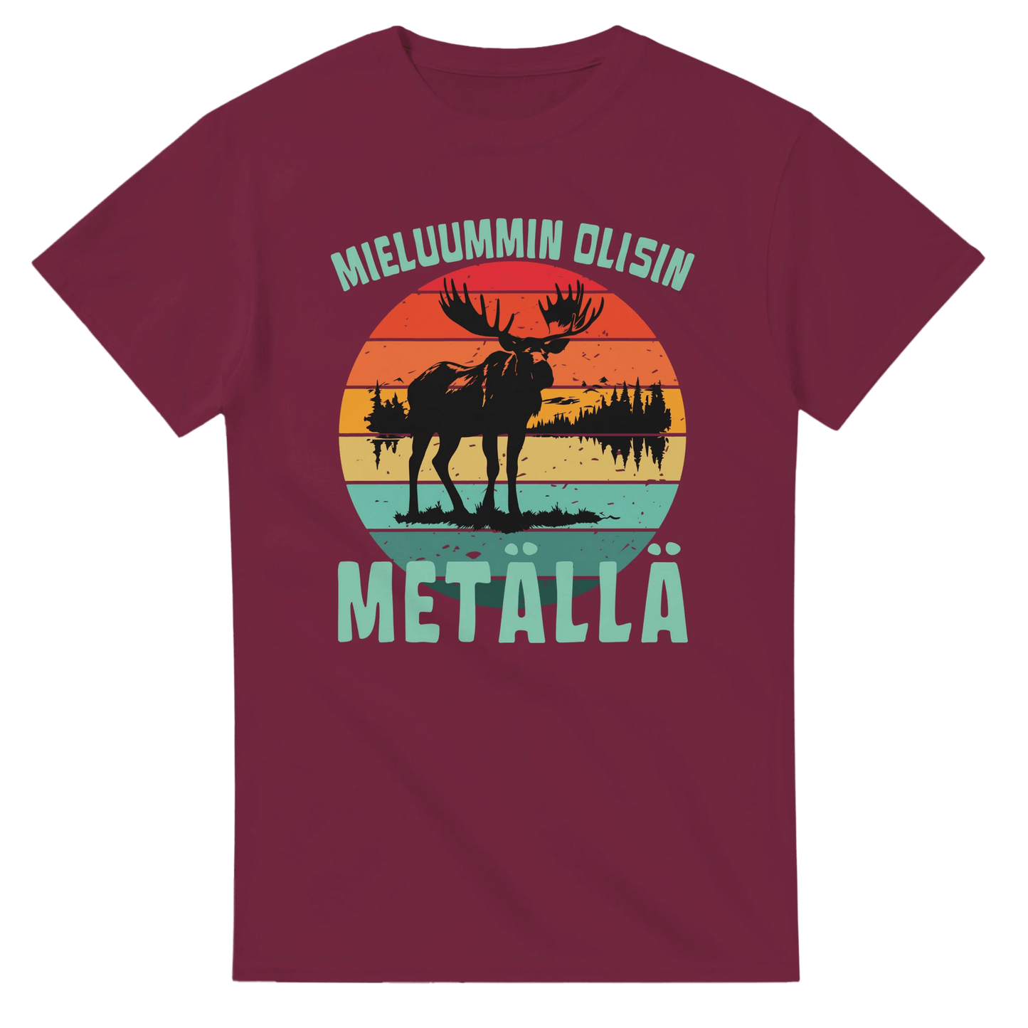 Mieluummin Olisin Metällä - 3XL - 5XL - Mun Paita