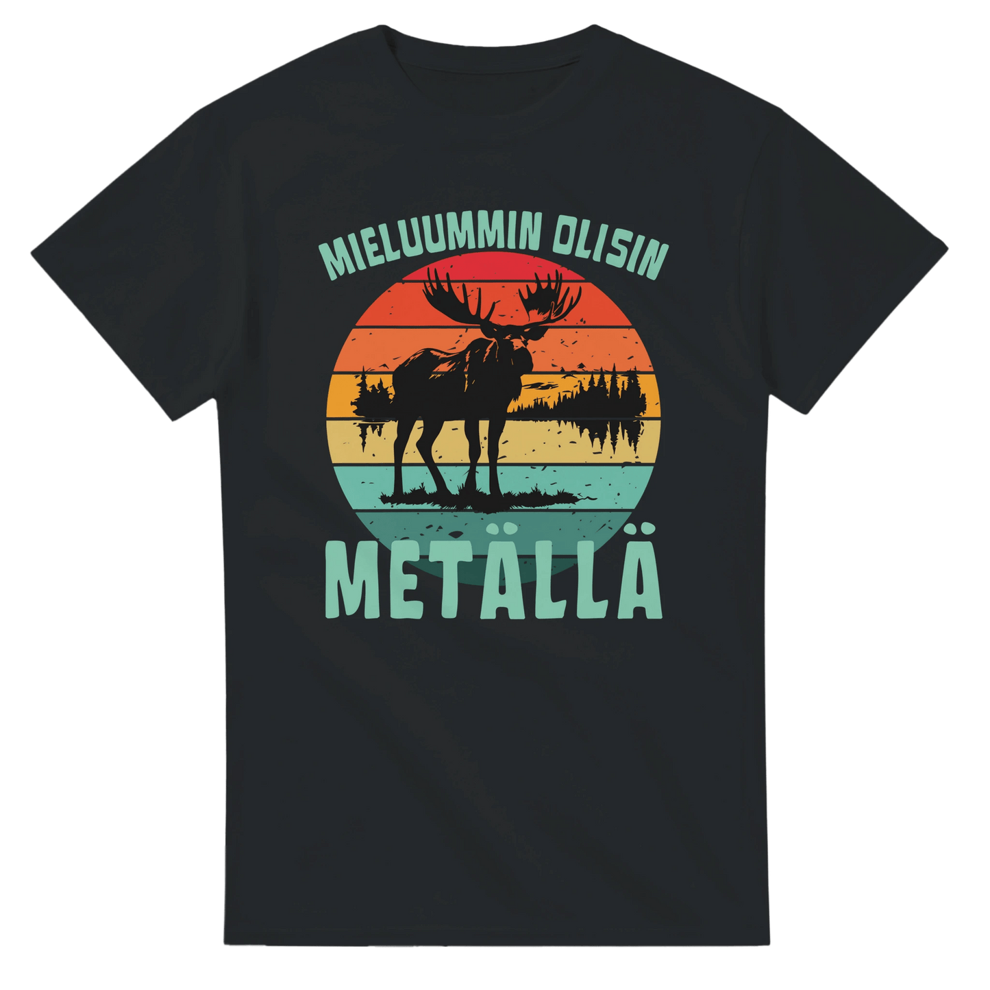 Mieluummin Olisin Metällä - 3XL - 5XL - Mun Paita