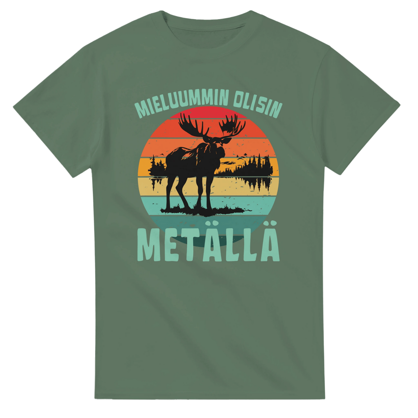 Mieluummin Olisin Metällä - 3XL - 5XL - Mun Paita