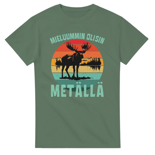 Mieluummin Olisin Metällä - 3XL - 5XL - Mun Paita