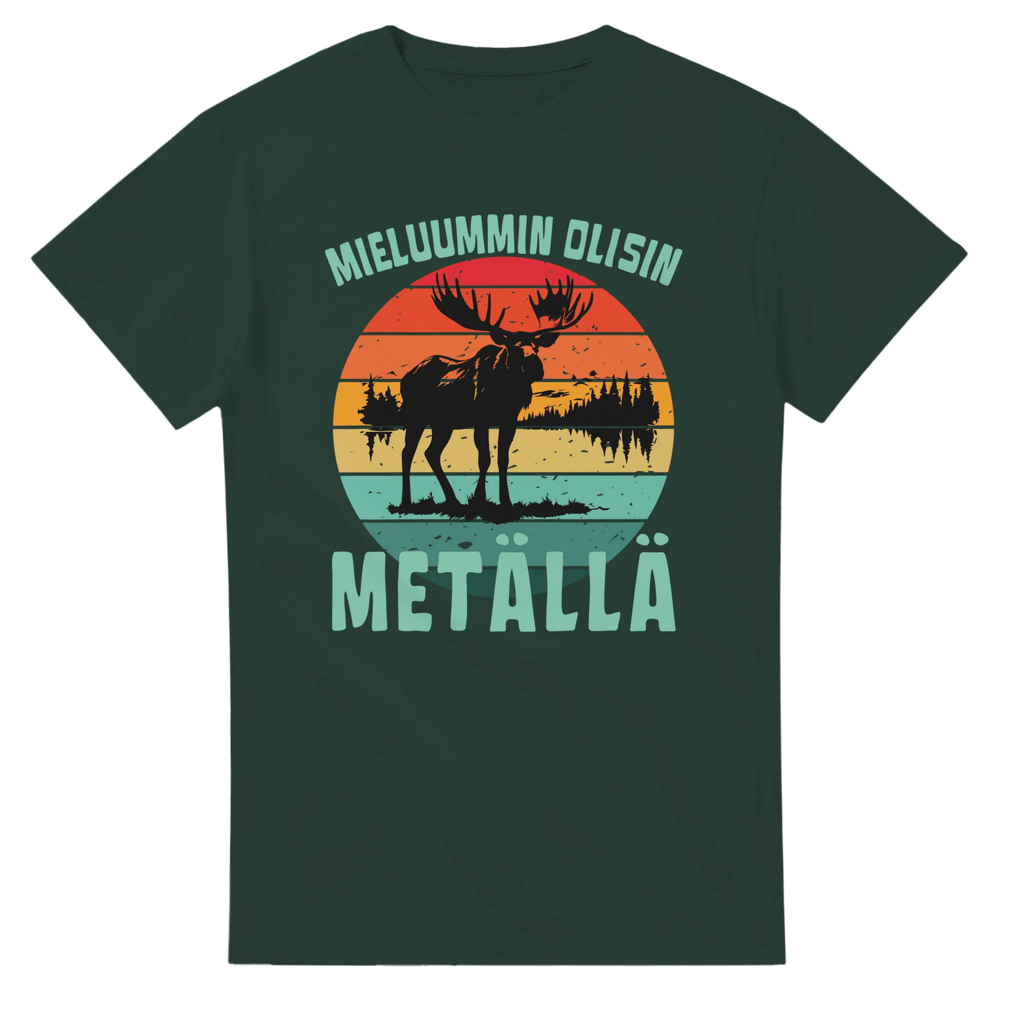 Mieluummin Olisin Metällä - 3XL - 5XL - Mun Paita
