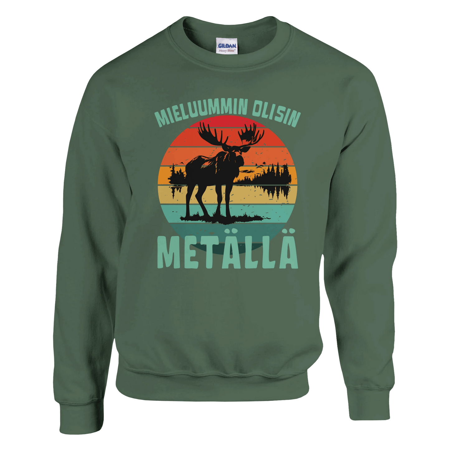 Mieluummin Olisin Metällä - Collegepaita - Mun Paita