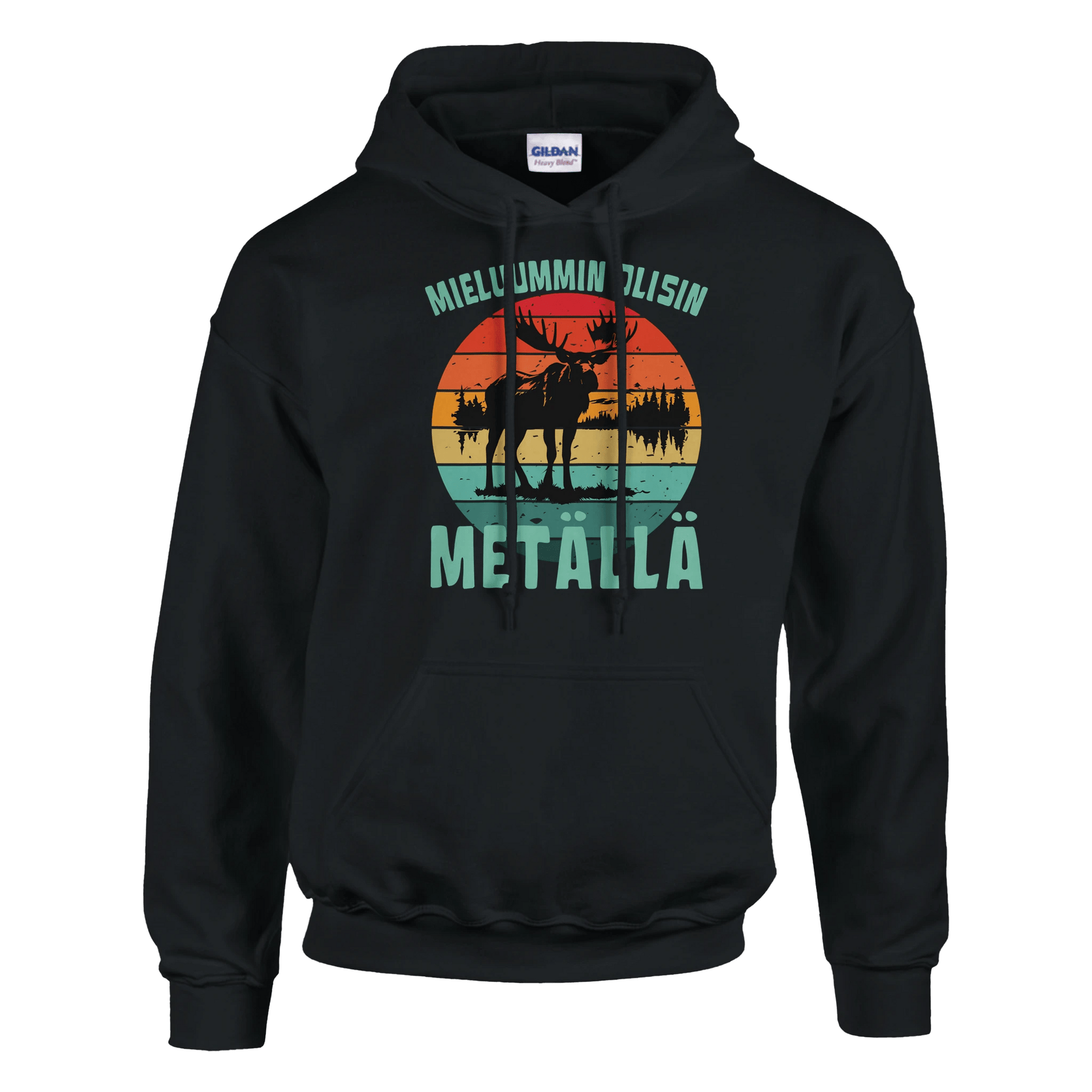 Mieluummin Olisin Metällä - Huppari - Mun Paita