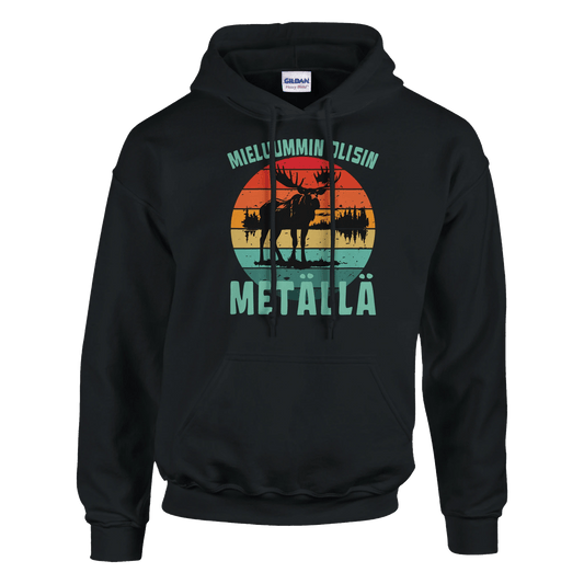 Mieluummin Olisin Metällä - Huppari - Mun Paita