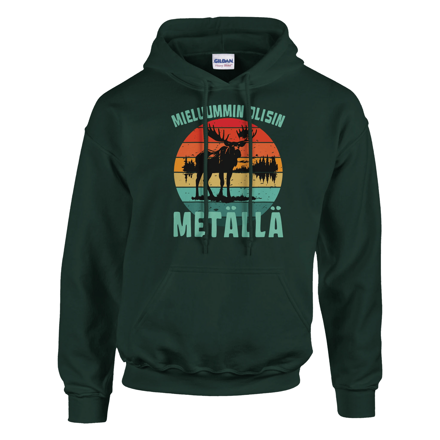 Mieluummin Olisin Metällä - Huppari - Mun Paita