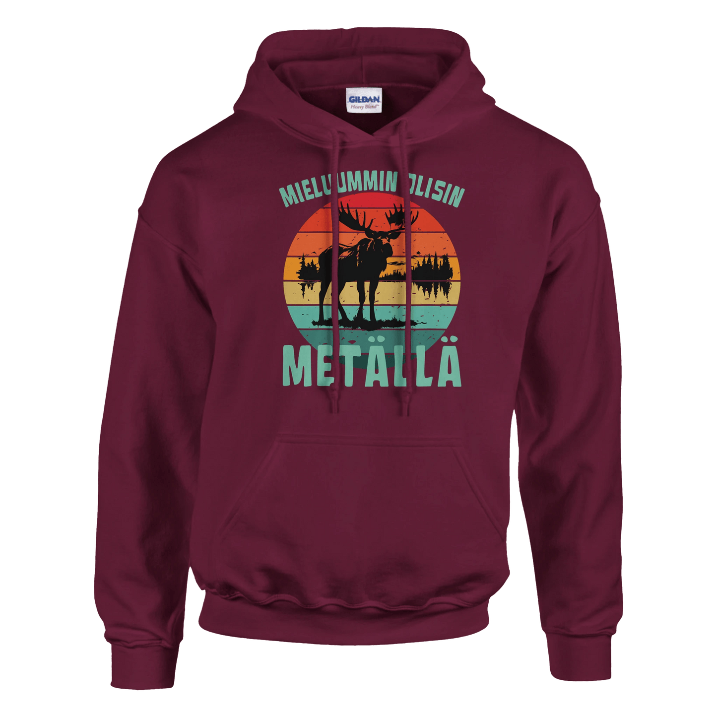 Mieluummin Olisin Metällä - Huppari - Mun Paita