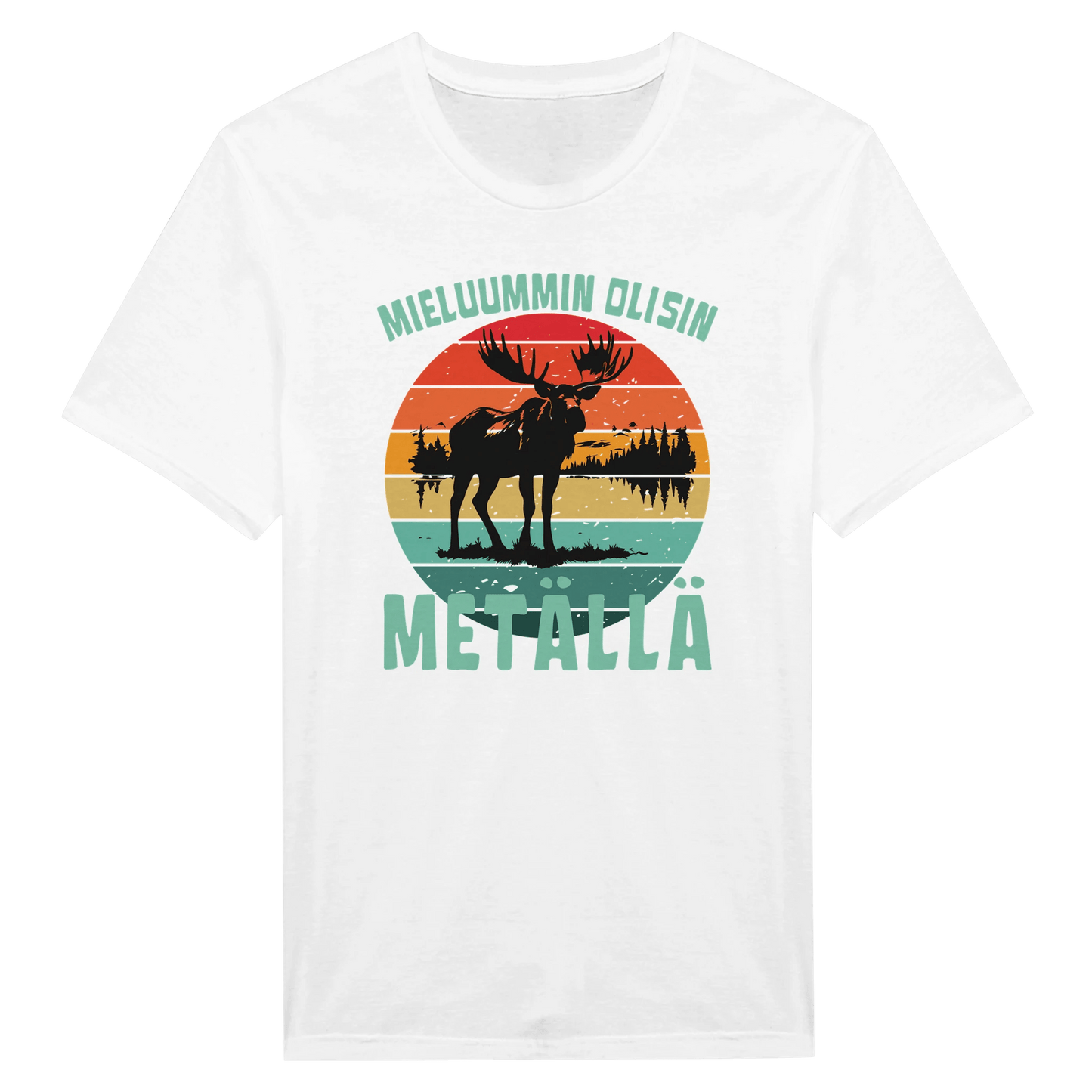 Mieluummin Olisin Metällä - Miesten T - paita - Mun Paita