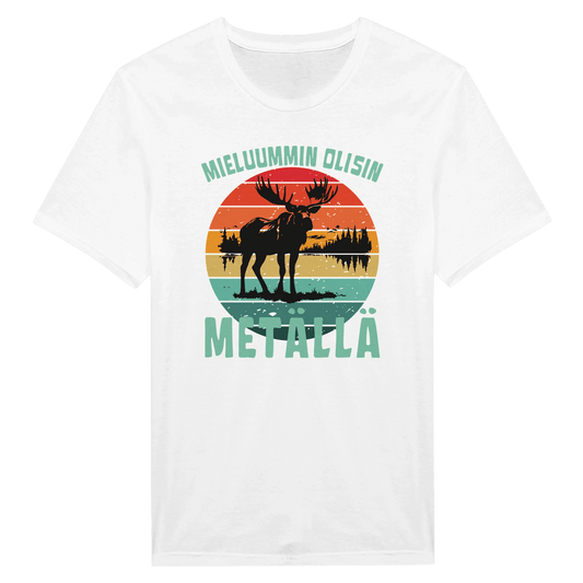 Mieluummin Olisin Metällä - Miesten T - paita - Mun Paita