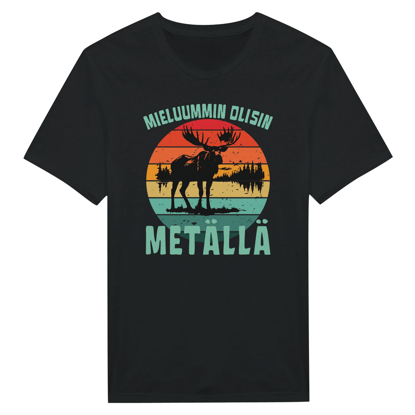 Mieluummin Olisin Metällä - Miesten T - paita - Mun Paita