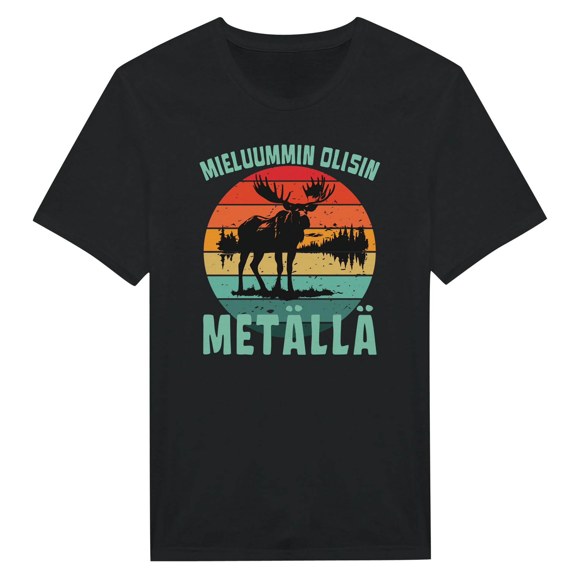 Mieluummin Olisin Metällä - Miesten T - paita - Mun Paita