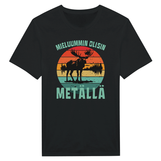 Mieluummin Olisin Metällä - Miesten T - paita - Mun Paita