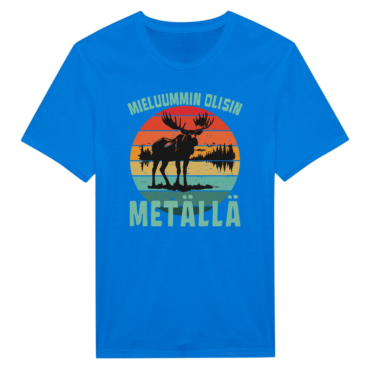 Mieluummin Olisin Metällä - Miesten T - paita - Mun Paita