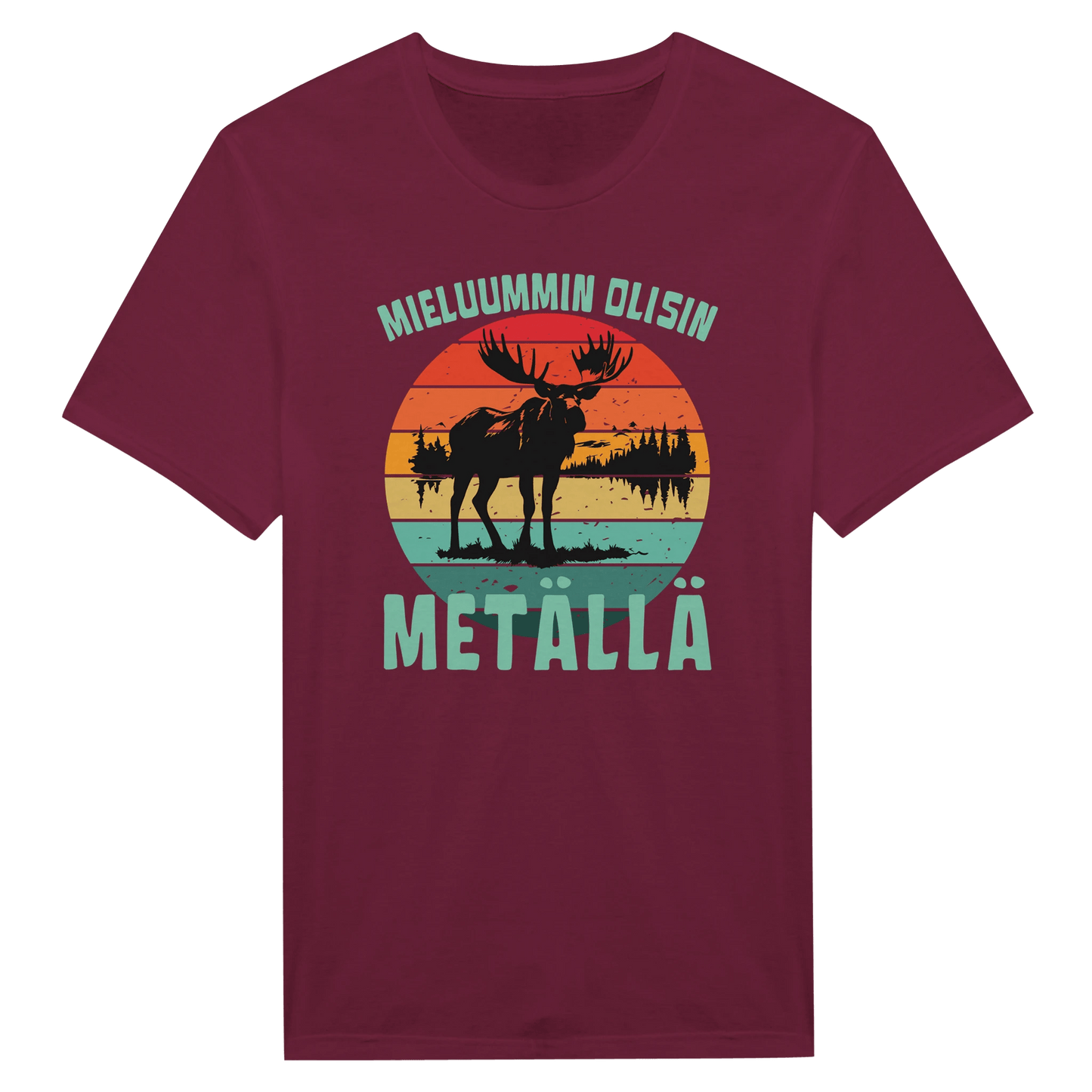 Mieluummin Olisin Metällä - Miesten T - paita - Mun Paita