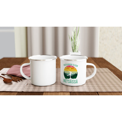 Mieluummin Olisin Metsässä - Emalimuki 3,5dl - Mun Paita