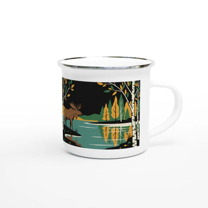 Mieluummin Olisin Metsässä, Hirvi - Emalimuki 3,5dl - Mun Paita