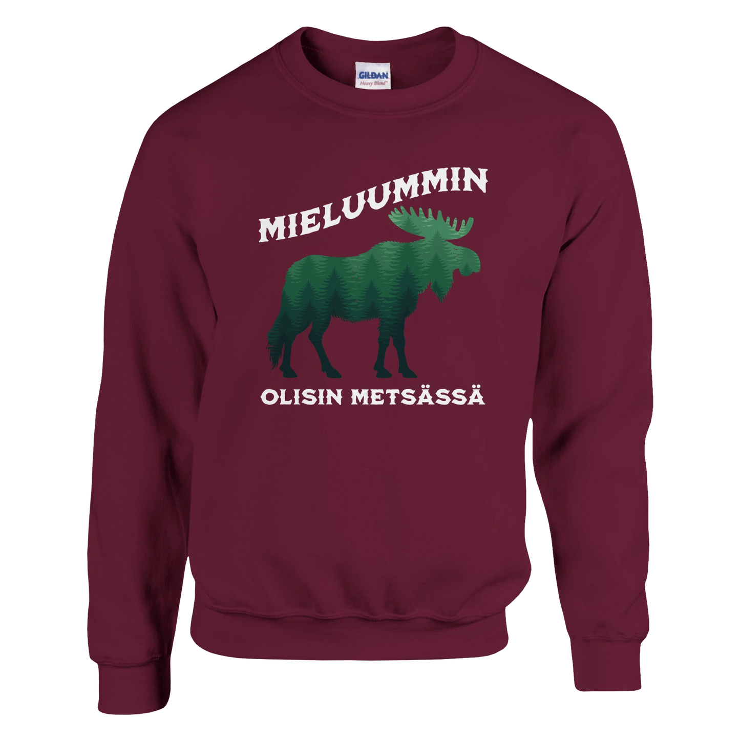 Mieluummin Olisin Metsässä Hirvi v.2 - Collegepaita - Mun Paita