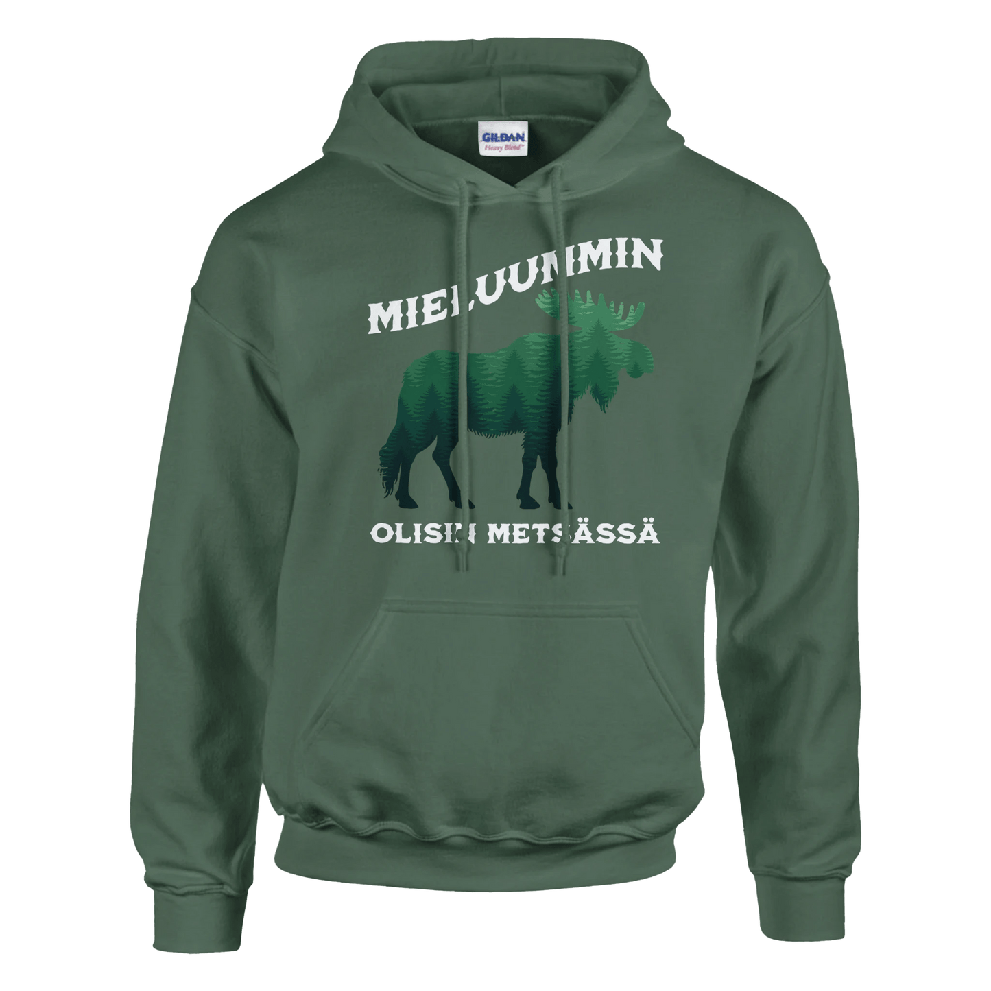 Mieluummin Olisin Metsässä Hirvi v.2 - Huppari - Mun Paita