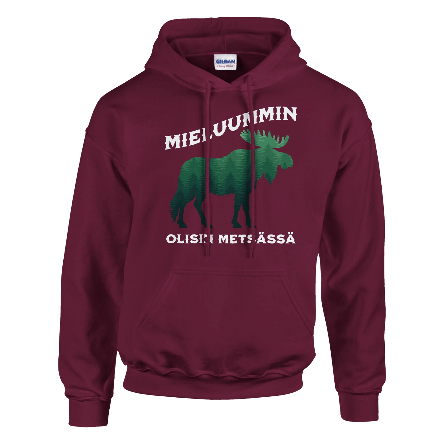 Mieluummin Olisin Metsässä Hirvi v.2 - Huppari - Mun Paita