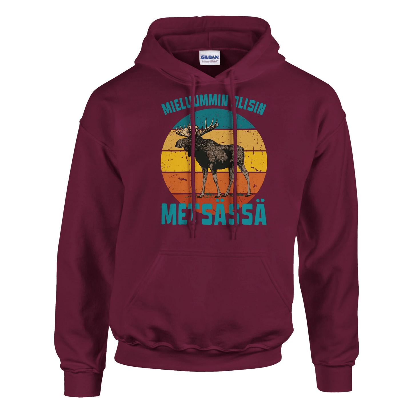 Mieluummin Olisin Metsässä Hirvi v.3 - Huppari - Mun Paita