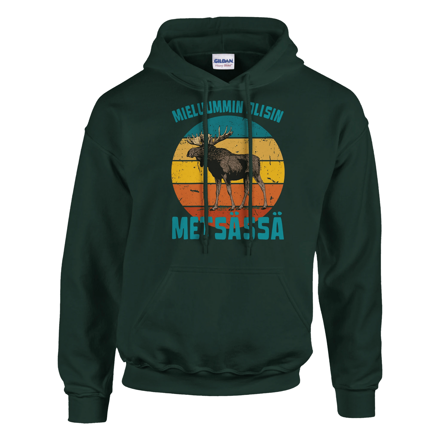 Mieluummin Olisin Metsässä Hirvi v.3 - Huppari - Mun Paita