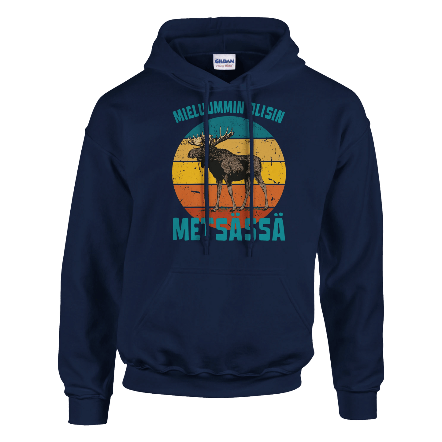 Mieluummin Olisin Metsässä Hirvi v.3 - Huppari - Mun Paita