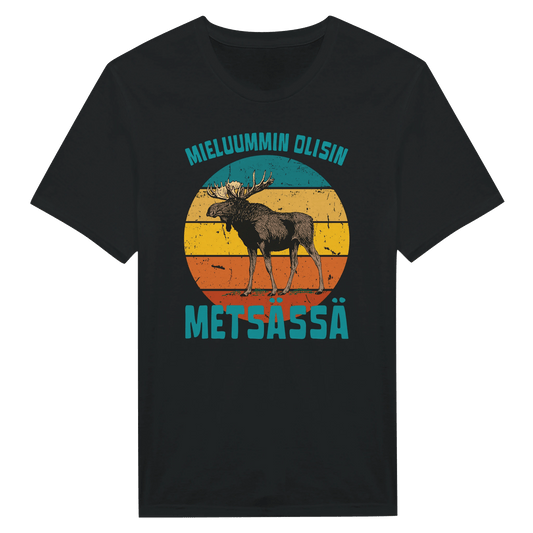 Mieluummin Olisin Metsässä Hirvi v.3 - Miesten T - paita - Mun Paita