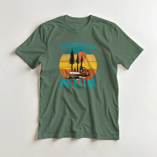 Mieluummin Olisin Metsässä, Saha - 3XL - 5XL T - paita - Mun Paita