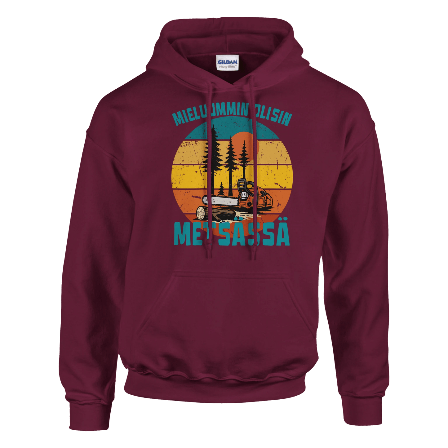 Mieluummin Olisin Metsässä, Saha - Huppari - Mun Paita