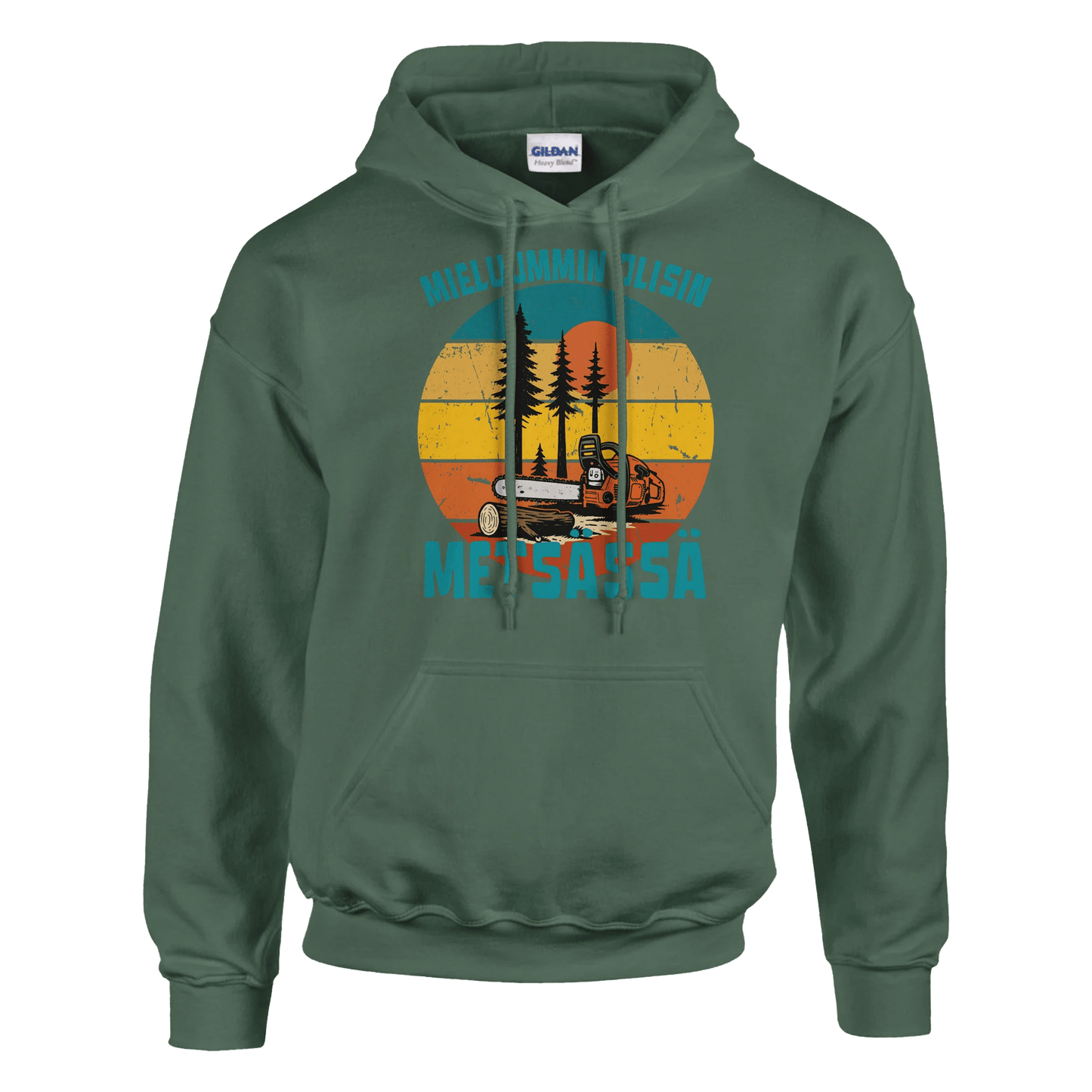 Mieluummin Olisin Metsässä, Saha - Huppari - Mun Paita