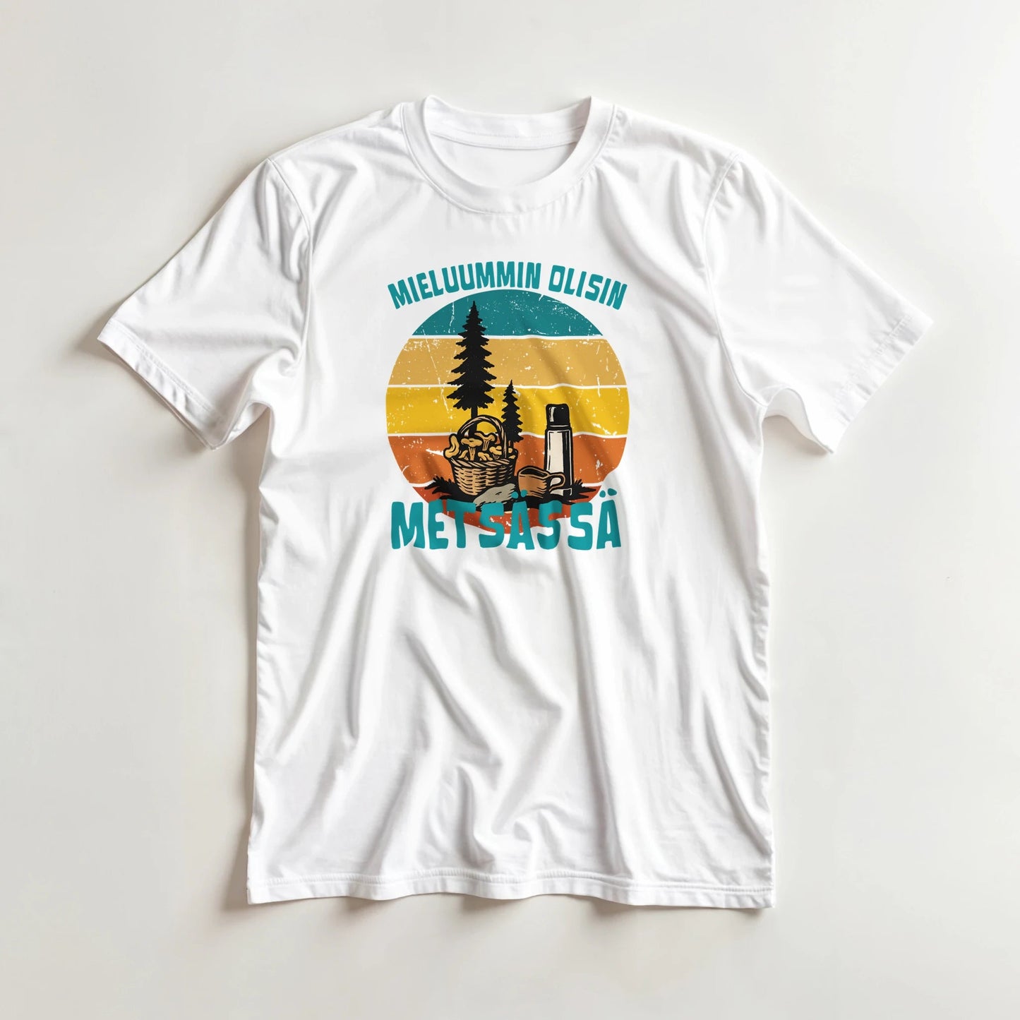 Mieluummin Olisin Metsässä Sienessä - 3XL - 5XL - Mun Paita