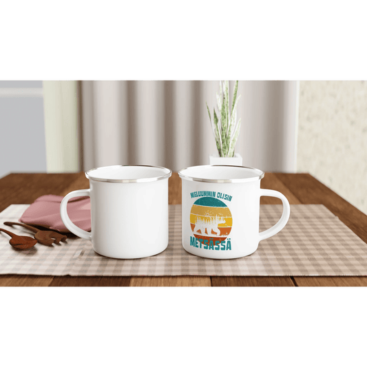 Mieluummin Olisin Metsässä v.7 - Emalimuki 3,5dl - Mun Paita