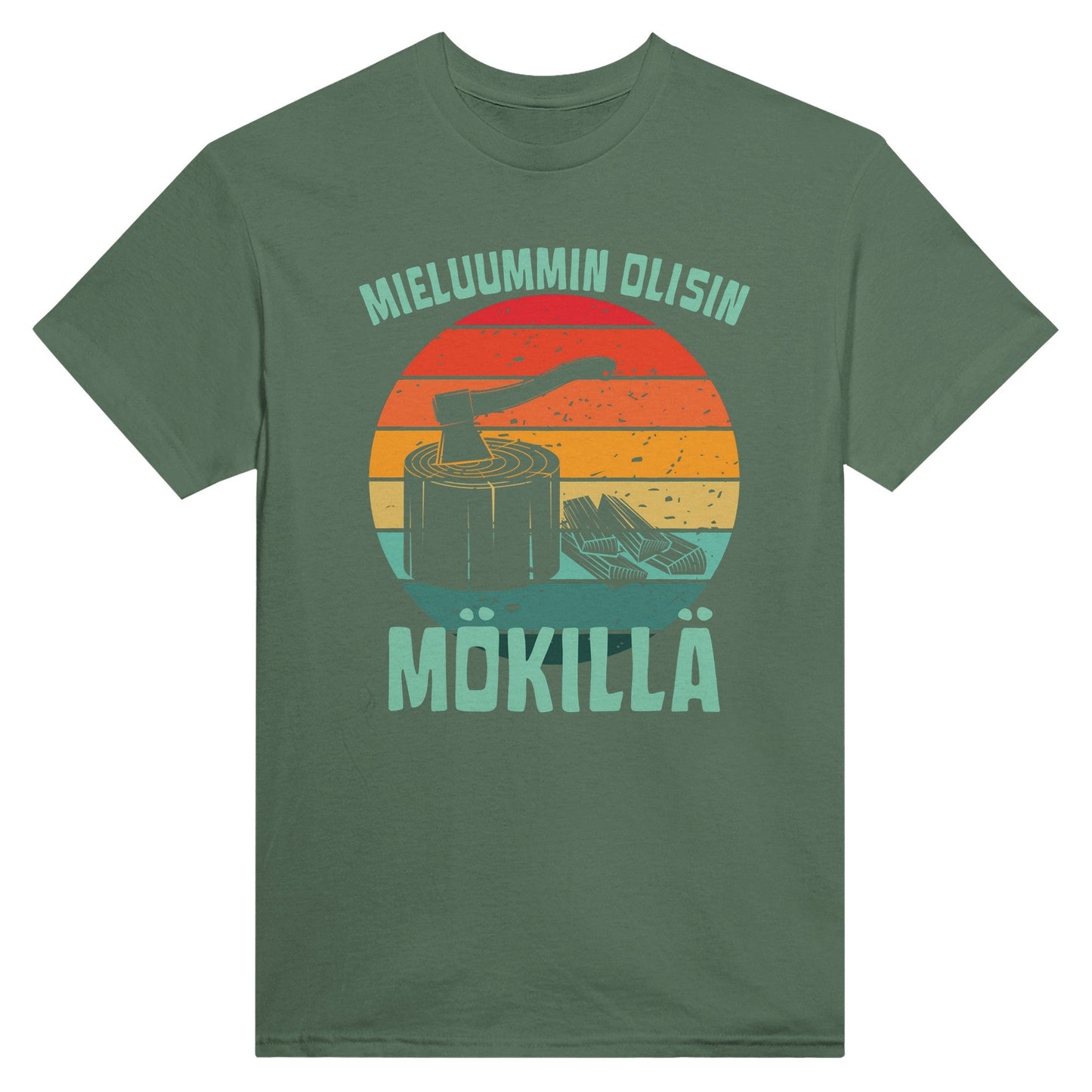 Mieluummin Olisin Mökillä Klapit - 3XL - 5XL - Mun Paita