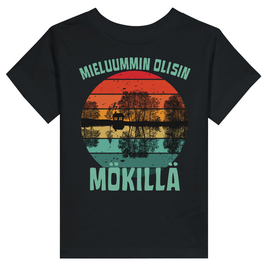 Mieluummin Olisin Mökillä - Lasten T - paita - Mun Paita