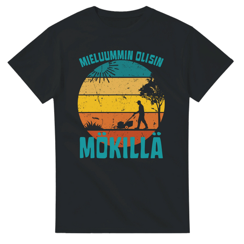 Mieluummin Olisin Mökillä Leikkaamassa Ruohoa - 3XL - 5XL - Mun Paita