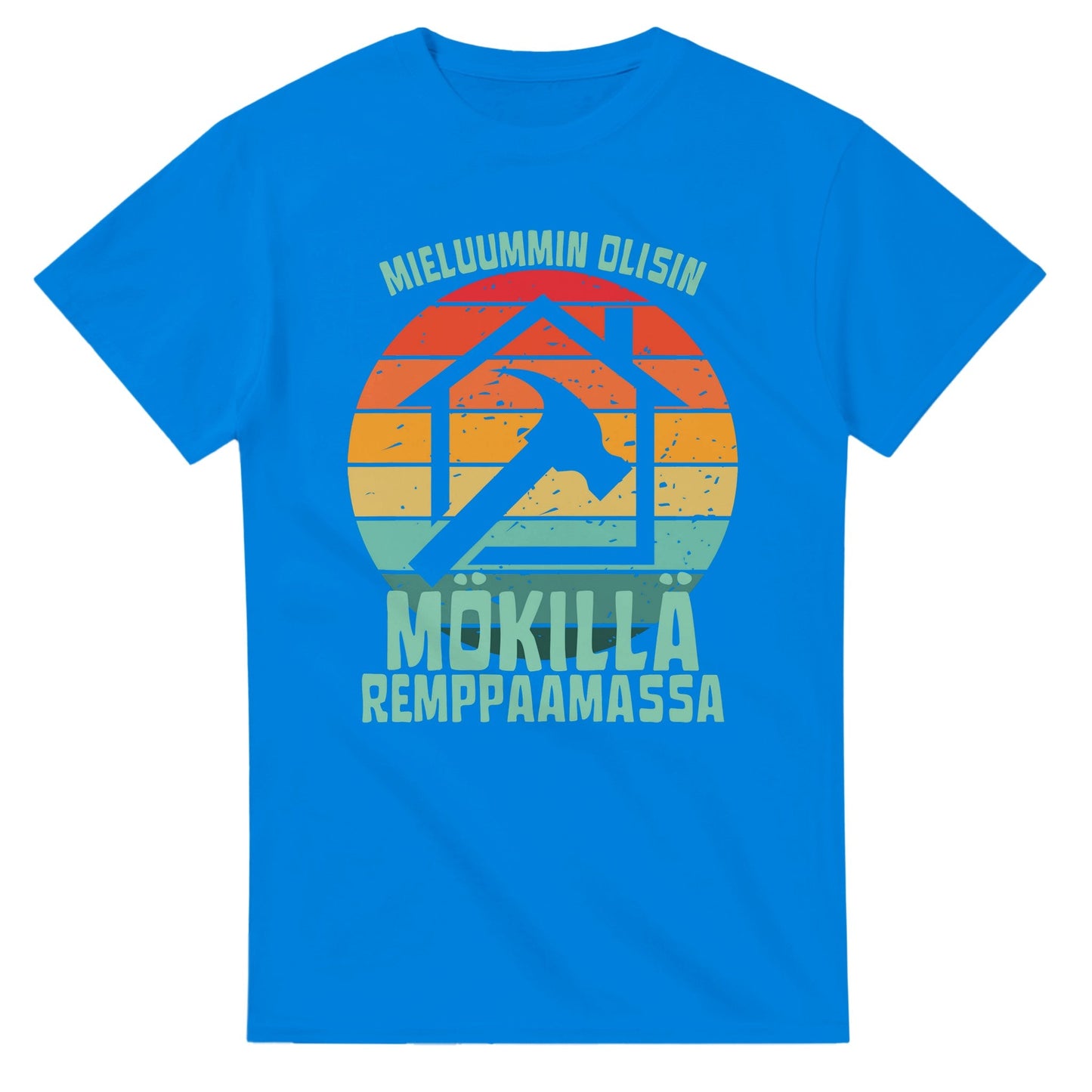 Mieluummin Olisin Mökillä Remppaamassa - 3XL - 5XL T - paita - Mun Paita