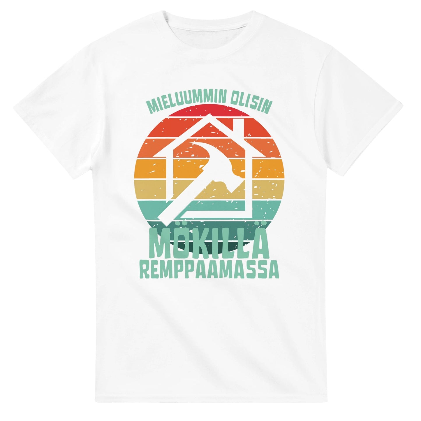 Mieluummin Olisin Mökillä Remppaamassa - 3XL - 5XL T - paita - Mun Paita