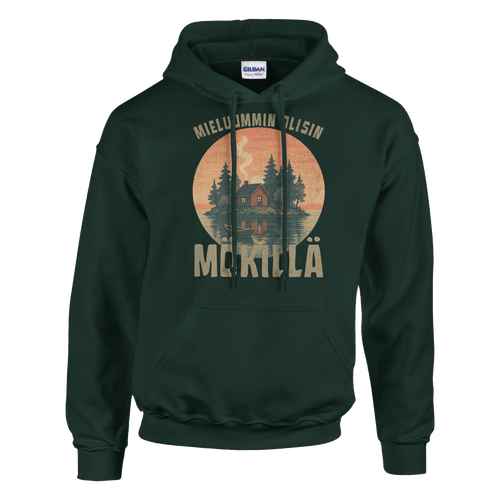 Mieluummin Olisin Mökillä Saaressa - Huppari - Mun Paita