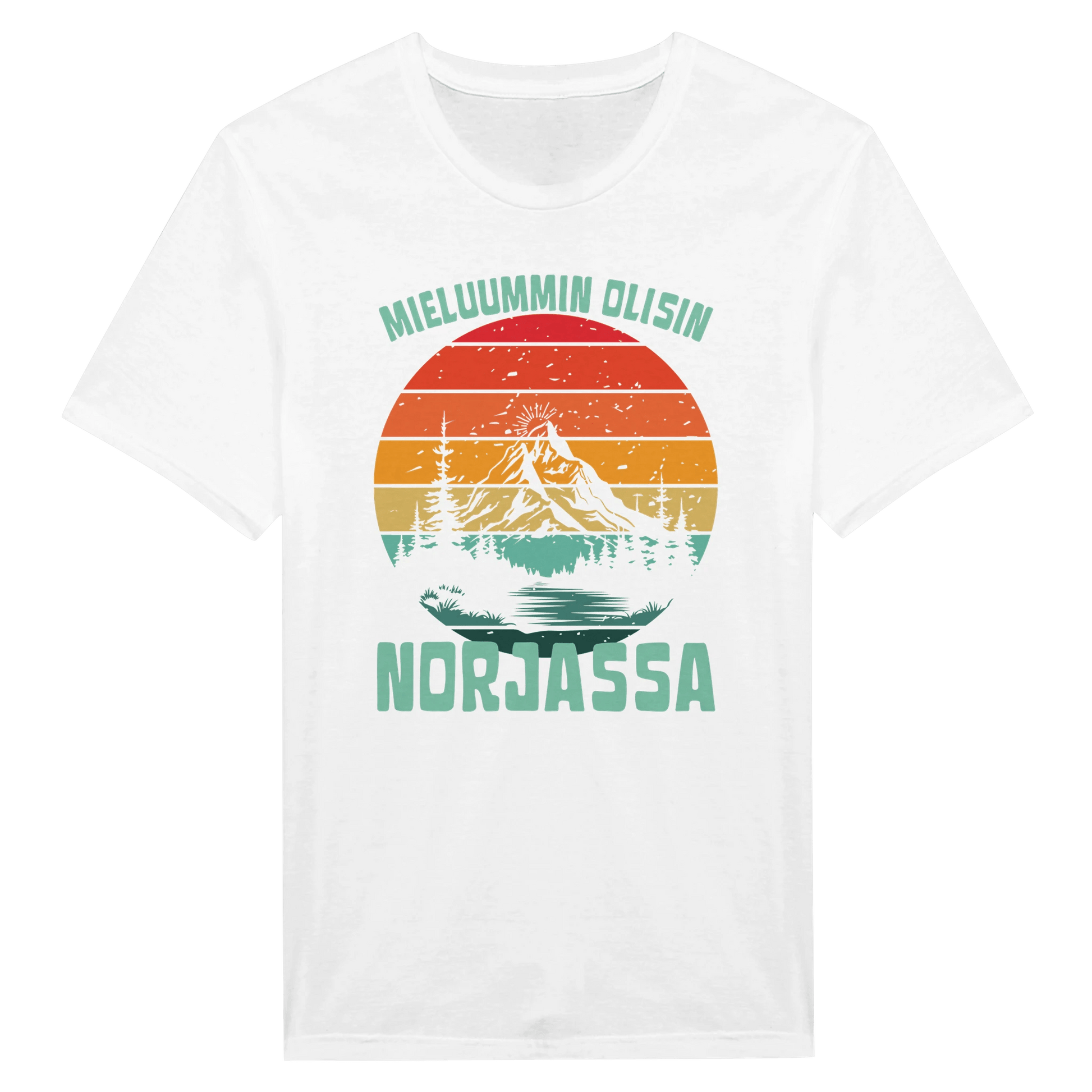 Mieluummin Olisin Norjassa v.2 - Miesten T - paita - Mun Paita