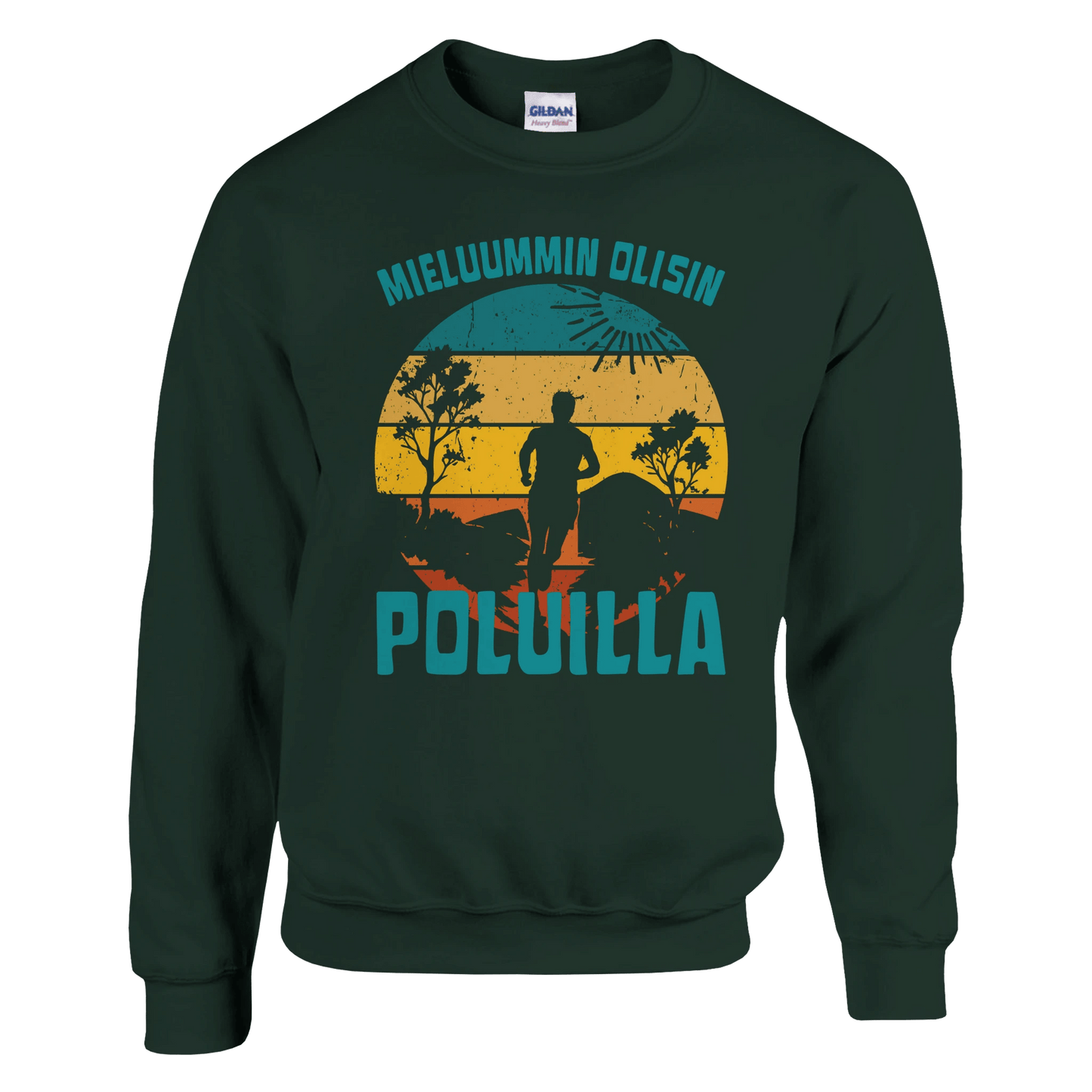 Mieluummin Olisin Poluilla - Collegepaita - Mun Paita